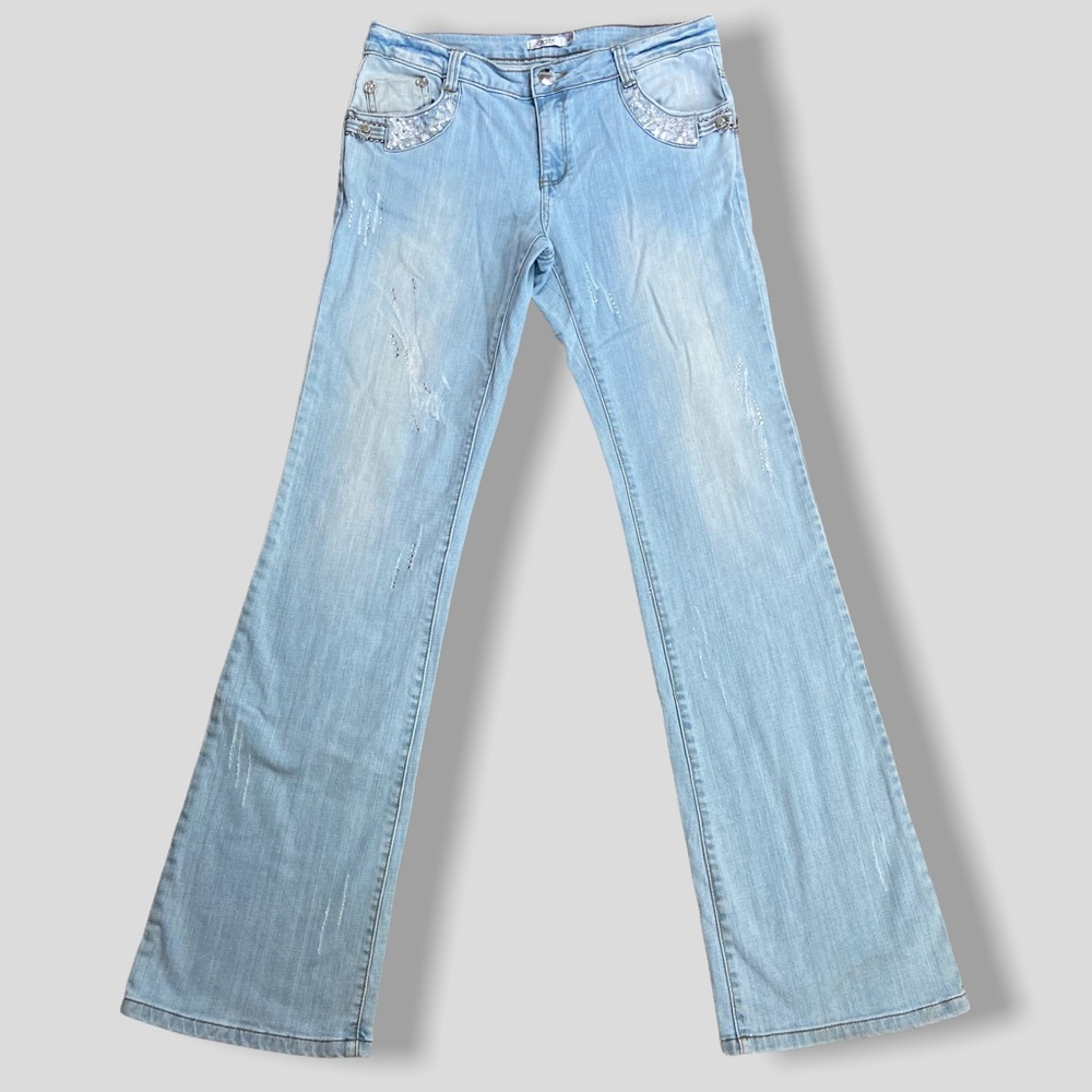 Y2K low rise flare jeans